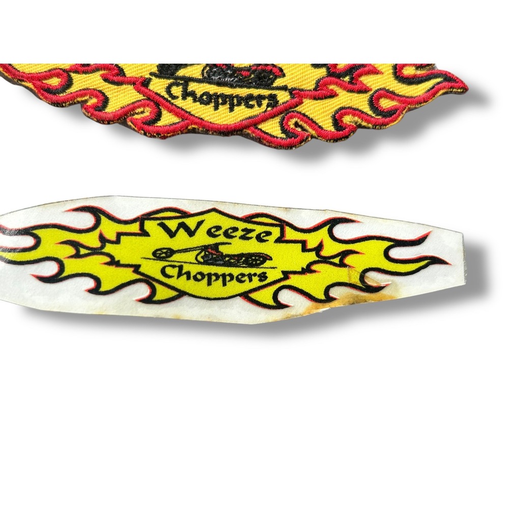 Vintage Weeze Choppers Patch And Sticker Motorcycle Shop Grunge Magee, MS - Picture 2 of 5